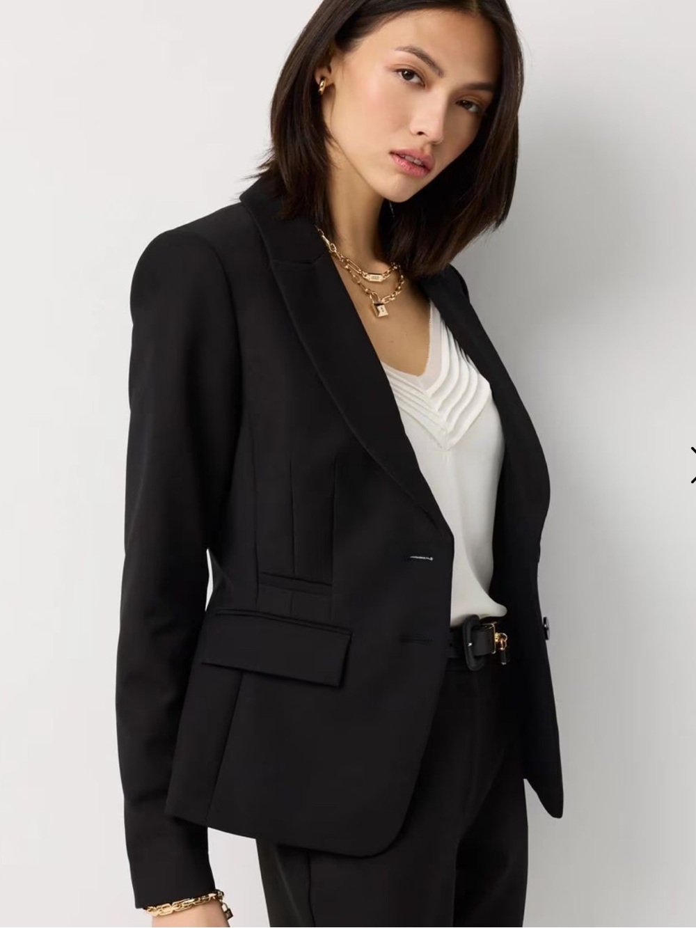 White House Black Market Signature Black Blazer Women’s Classic Size 8 Power
